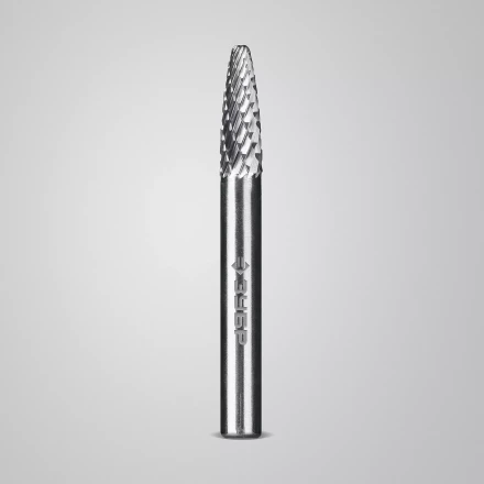 Зубр Твердосплавная борфреза F - парабола с закругленным углом, 6 х 18 мм, радиус 1.5 мм (28805-6-18) купить в Уфе