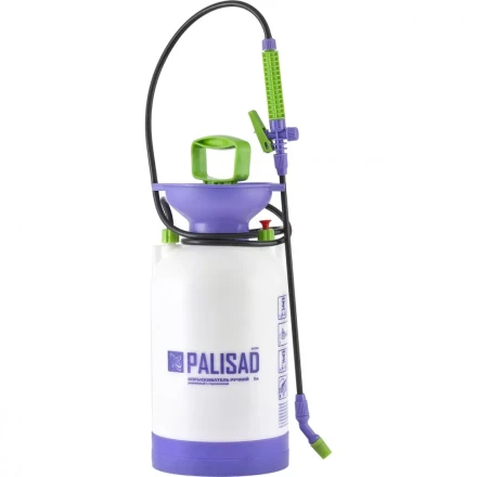 Опрыскиватель ручной усиленный с горловиной 7 л с насосом шлангом и разбрызгивателем Palisad 64747 купить в Уфе