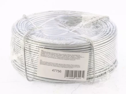 Проволока стальная оцинкованная 2,0 мм длина 50 м Сибртех 47756 купить в Уфе