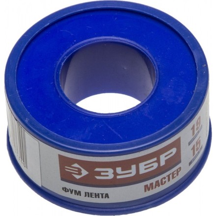 Фумлента ЗУБР &quot;МАСТЕР&quot;, плотность 0,40 г/см3, 0,1ммх19ммх15м 12373-19-040 купить в Уфе