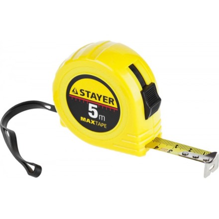 Рулетка STAYER &quot;МASTER&quot; &quot;MaxTape&quot;, пластиковый корпус, 5м/19мм 34014-05-19 купить в Уфе