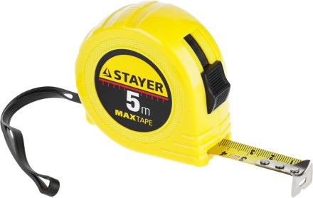 Рулетка STAYER &quot;МASTER&quot; &quot;MaxTape&quot;, пластиковый корпус, 5м/19мм 34014-05-19 купить в Уфе