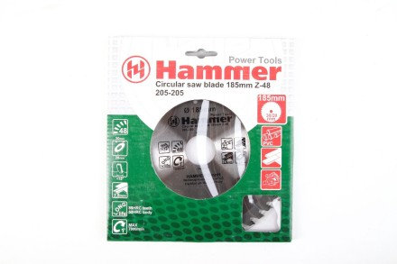 Диск пильный твердосплавный HAMMER Ф185х30мм 48зуб. купить в Уфе