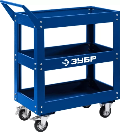 ЗУБР 820 х 405 х 955 мм, инструментальная тележка с 3 полками, Профессионал (38913) купить в Уфе