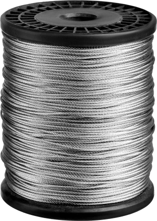 ЗУБР DIN 3055, свивка 6 х 7 + IWS, 1.5 мм, L 200 м, стальной трос, Профессионал (4-304110-15) купить в Уфе