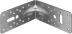 ЗУБР УКУ-2.5, 65 x 145 x 145 x 2.5 мм, цинк, усиленный крепежный уголок (31011-145) купить в Уфе