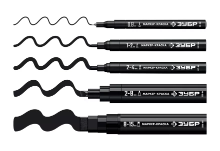 ЗУБР МК-1500 черный, 8-15 мм маркер-краска (06329-2) купить в Уфе