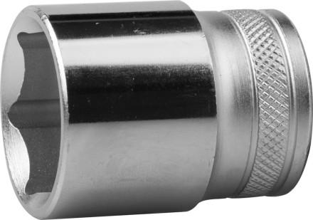 Торцовая головка KRAFTOOL &quot;INDUSTRIE QUALITAT&quot;, Cr-V, SUPER-LOCK, хромосатинированная, 1/2&quot;, 24 мм 27801-24_z01 купить в Уфе