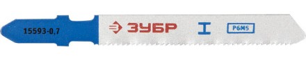 Полотна ЗУБР &quot;ЭКСПЕРТ&quot;, T118G, для эл/лобзика, HSS, по металлу, EU-хвостовик, шаг 0,7мм, 50мм, 2шт 15593-0.7_z01 купить в Уфе