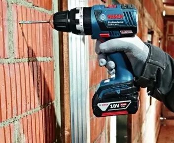 Дрель-шуруповерт аккумуляторная BOSCH GSB 18 V-EC ударная купить в Уфе