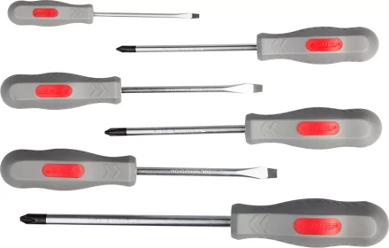 Набор ЗУБР &quot;МАСТЕР&quot;: Отвертки, Cr-v, эргономичная двухкомпонентная рукоятка, 6шт 25065-H6_z02 купить в Уфе