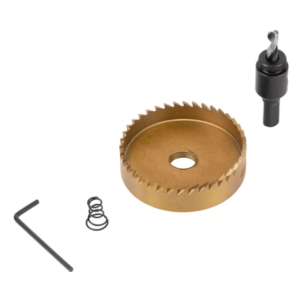 Коронка по металлу HSS, 68 мм, нитридтитановое покрытие Denzel 724122 купить в Уфе