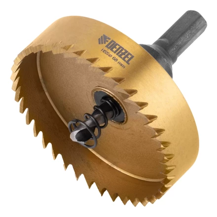 Коронка по металлу HSS, 68 мм, нитридтитановое покрытие Denzel 724122 купить в Уфе