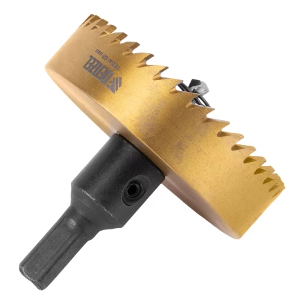 Коронка по металлу HSS, 68 мм, нитридтитановое покрытие Denzel 724122 купить в Уфе