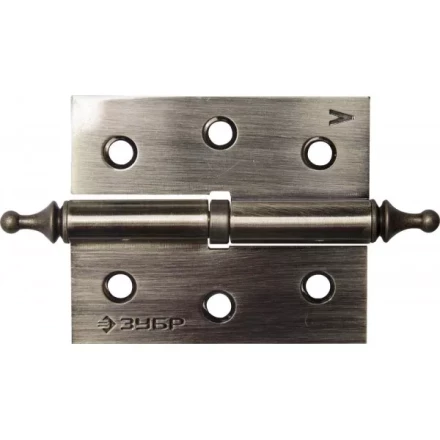 Петля дверная разъемная ЗУБР "ЭКСПЕРТ", 1 подшипник, цвет ст. латунь (AB), левая, с крепежом, 75х63х2,5мм, 2 шт 37605-075-5L купить в Уфе