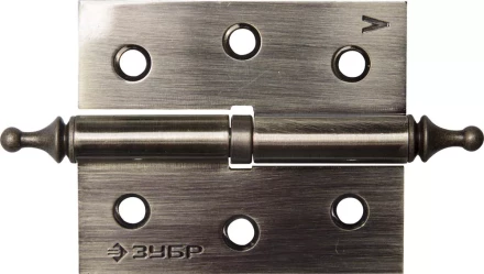 Петля дверная разъемная ЗУБР "ЭКСПЕРТ", 1 подшипник, цвет ст. латунь (AB), левая, с крепежом, 75х63х2,5мм, 2 шт 37605-075-5L купить в Уфе