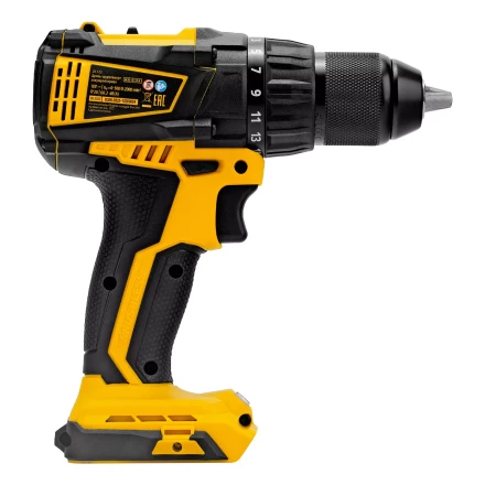 Дрель-шуруповерт аккумуляторная, бесщет. Denzel BLDL-IB-18-0, Li-Ion, 18 В 26122 купить в Уфе