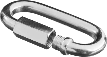 Карабин ЗУБР винтовой с муфтой, оцинкованный, 3мм, 1 шт 4-304536-03 купить в Уфе