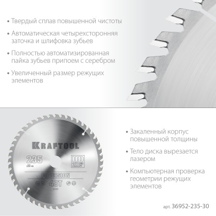 Диск пильный PRECISION, повышенный ресурс 36952-235-30 купить в Уфе