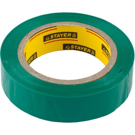 Изолента, STAYER Master 12291-G-15-10, ПВХ, 5000 В, 15мм х 10м, зеленая 12291-G-15-10 купить в Уфе