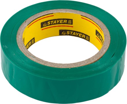 Изолента, STAYER Master 12291-G-15-10, ПВХ, 5000 В, 15мм х 10м, зеленая 12291-G-15-10 купить в Уфе