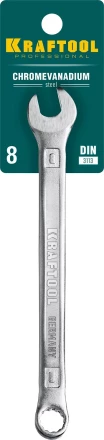 Ключи комбинированные KRAFTOOL, Cr-V, DIN 3113 27079-08 купить в Уфе