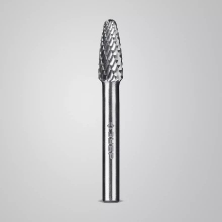 Зубр Твердосплавная борфреза F - парабола с закругленным углом, 8 х 20 мм, радиус 2.0 мм (28805-8-20) купить в Уфе