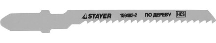 Полотна STAYER &quot;STANDARD&quot;, T119BO, для эл.лобзиков, HCS, по дереву, фанере, пластмассе, фигурный рез, EU-хвост., 50/2мм, 2шт 159482-2 купить в Уфе