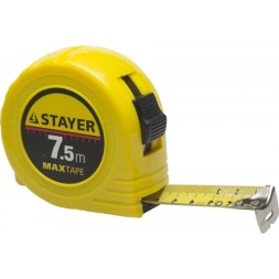 Рулетка STAYER &quot;МASTER&quot; &quot;MaxTape&quot;, пластиковый корпус, 7м/25мм 34014-07-25