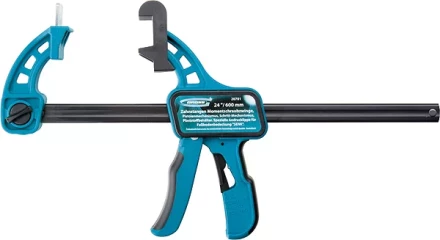 Струбцина реечная быстрозажим, пистолетного типа, пошаг. мех. пласт. корп. 24&quot; (600 мм) GROSS 20701 купить в Уфе