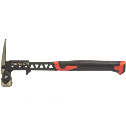 Молоток строительный 450 г цельнокованый боек с магнитом MATRIX 10467 купить в Уфе