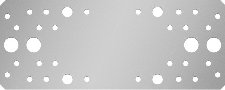 ЗУБР КП-2.5, 200 x 80 x 2.5 мм, цинк, крепежная пластина (31023-200) купить в Уфе