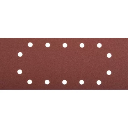 Лист шлифовальный ЗУБР &quot;МАСТЕР&quot;, 14 отверстий, для ПШМ на зажимах, Р80, 115х280мм, 5шт 35594-080 купить в Уфе