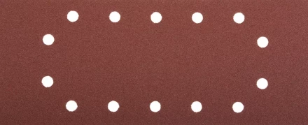 Лист шлифовальный ЗУБР &quot;МАСТЕР&quot;, 14 отверстий, для ПШМ на зажимах, Р80, 115х280мм, 5шт 35594-080 купить в Уфе