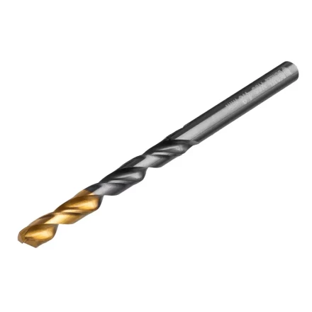 Сверло по металлу, 4,8 мм, HSS-Tin, Golden Tip, 10 шт. Denzel 717212 купить в Уфе