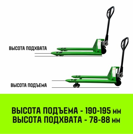 Тележка гидравлическая ручная HITCH REGULAR 2500KG 1150*550мм (полиуретановые ролики) купить в Уфе