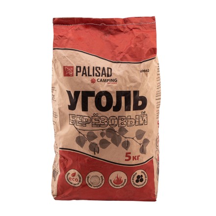 Уголь берёзовый, 5 кг Россия Camping Palisad 69662 купить в Уфе