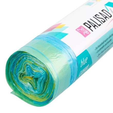 Пакеты для мусора с завязками 35 л x 15 шт. синие, Home Palisad 927155 купить в Уфе