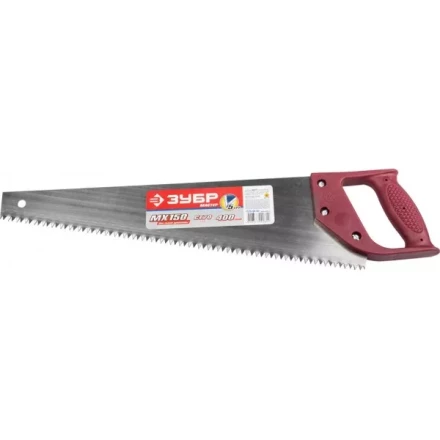Ножовка ЗУБР &quot;МАСТЕР&quot; по дереву, прямой крупный зуб, пластиковая ручка, шаг зуба 5мм, 400мм 1525-04-40 купить в Уфе