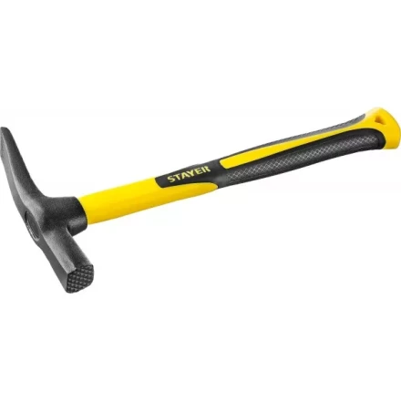 Молоток-кирочка КАМЕНЩИКА Fiberglass 600г с фиберглассовой рукояткой, STAYER Professional 20161 20161 купить в Уфе