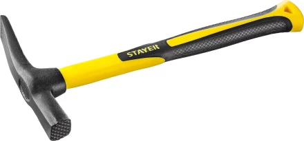 Молоток-кирочка КАМЕНЩИКА Fiberglass 600г с фиберглассовой рукояткой, STAYER Professional 20161 20161 купить в Уфе