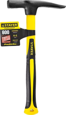 Молоток-кирочка КАМЕНЩИКА Fiberglass 600г с фиберглассовой рукояткой, STAYER Professional 20161 20161 купить в Уфе