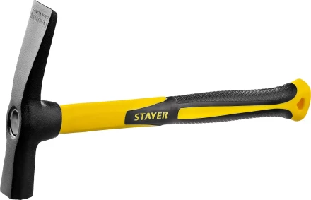 Молоток-кирочка КАМЕНЩИКА Fiberglass 600г с фиберглассовой рукояткой, STAYER Professional 20161 20161 купить в Уфе