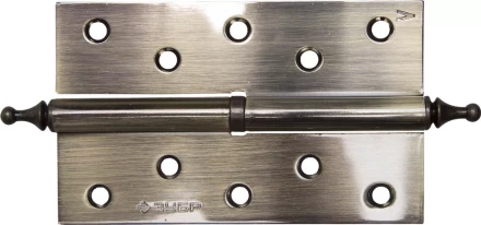 Петля дверная разъемная ЗУБР &quot;ЭКСПЕРТ&quot;, 1 подшипник, цвет ст. латунь (AB), левая, с крепежом, 125х75х2,5мм,2шт 37605-125-5L купить в Уфе