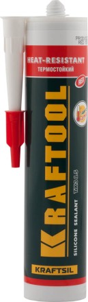 Герметик силиконовый KRAFTOOL красный, температуростойкий (от -62 С до 275 С), 300мл 41259-4 купить в Уфе