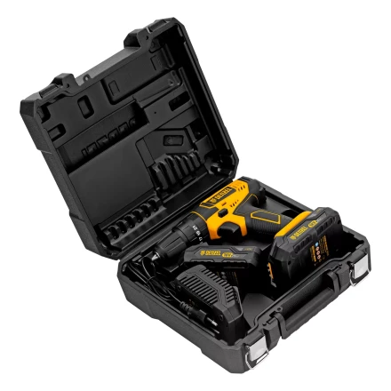 Дрель-шуруповерт аккумуляторная ударная Denzel CID-18-02BM, Li-Ion, 18 В, 2 акк. 26135 купить в Уфе