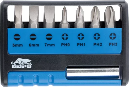 Набор бит с магнитным держателем, 8 шт БАРС 13357 купить в Уфе