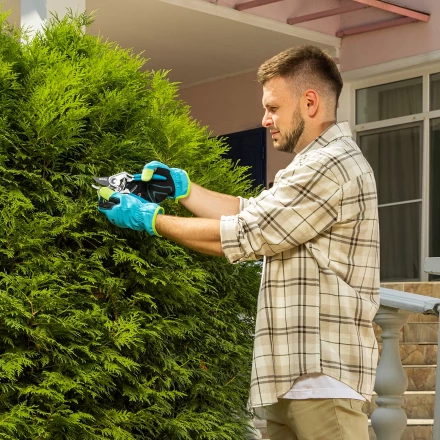 Секатор прямого реза Palisad, 205 мм, алюминиевые рукоятки в ПВХ-оболочке, Luxe 60463 купить в Уфе