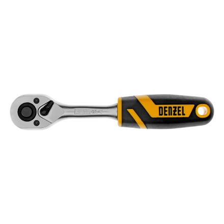 Ключ-трещотка 1/4&quot;  Denzel 14031, 90 зубьев, с быстрым сбросом, CrV купить в Уфе