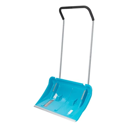 Скрепер для уборки снега Palisad 61800, полипропилен, колеса, 750х445х1275 мм, рукоятка с ПВХ, LUXE купить в Уфе
